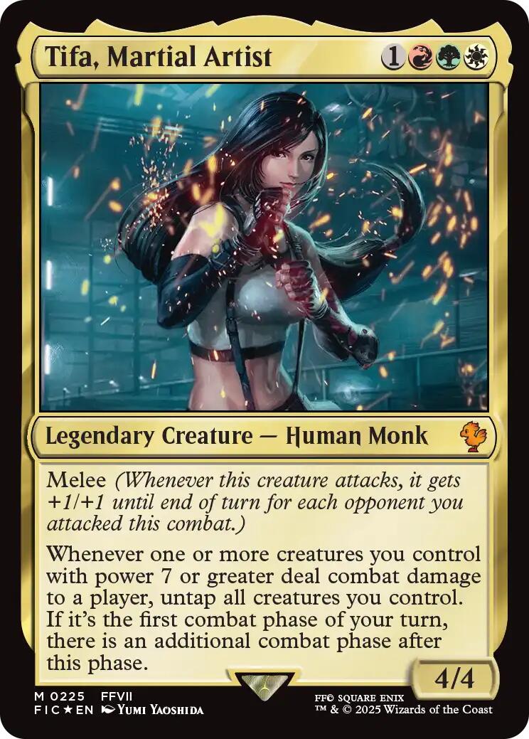 Tifa, Martial Artist (Surge Foil) [FINAL FANTASY Commander] | Gear Gaming Fayetteville