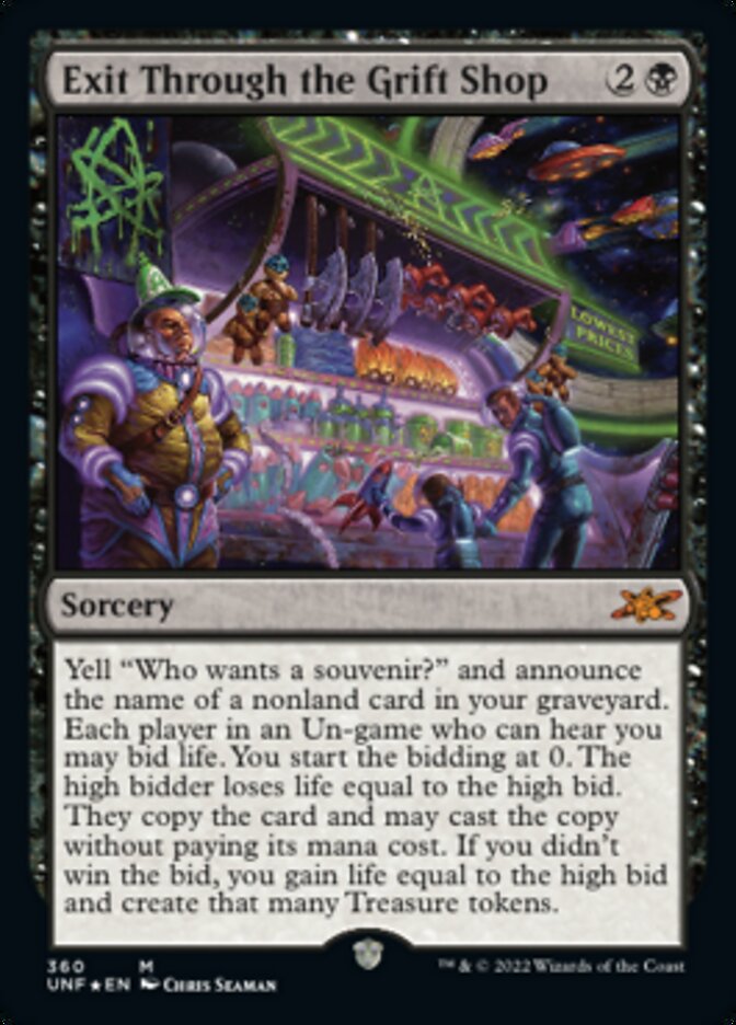 Exit Through the Grift Shop (Galaxy Foil) [Unfinity] | Gear Gaming Fayetteville