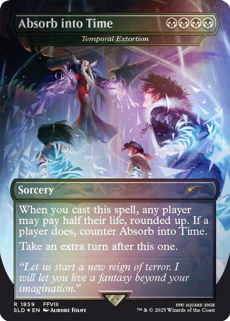 Absorb into Time - Temporal Extortion (Rainbow Foil) [Secret Lair Drop Series] | Gear Gaming Fayetteville