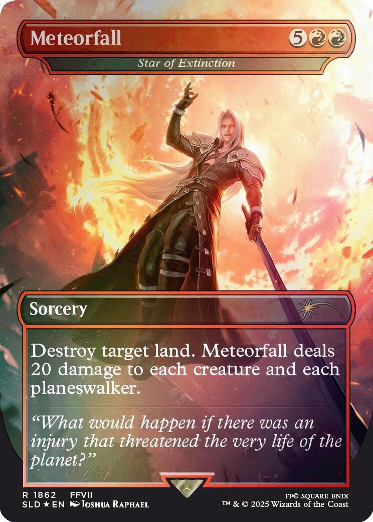 Meteorfall - Star of Extinction (Rainbow Foil) [Secret Lair Drop Series] | Gear Gaming Fayetteville