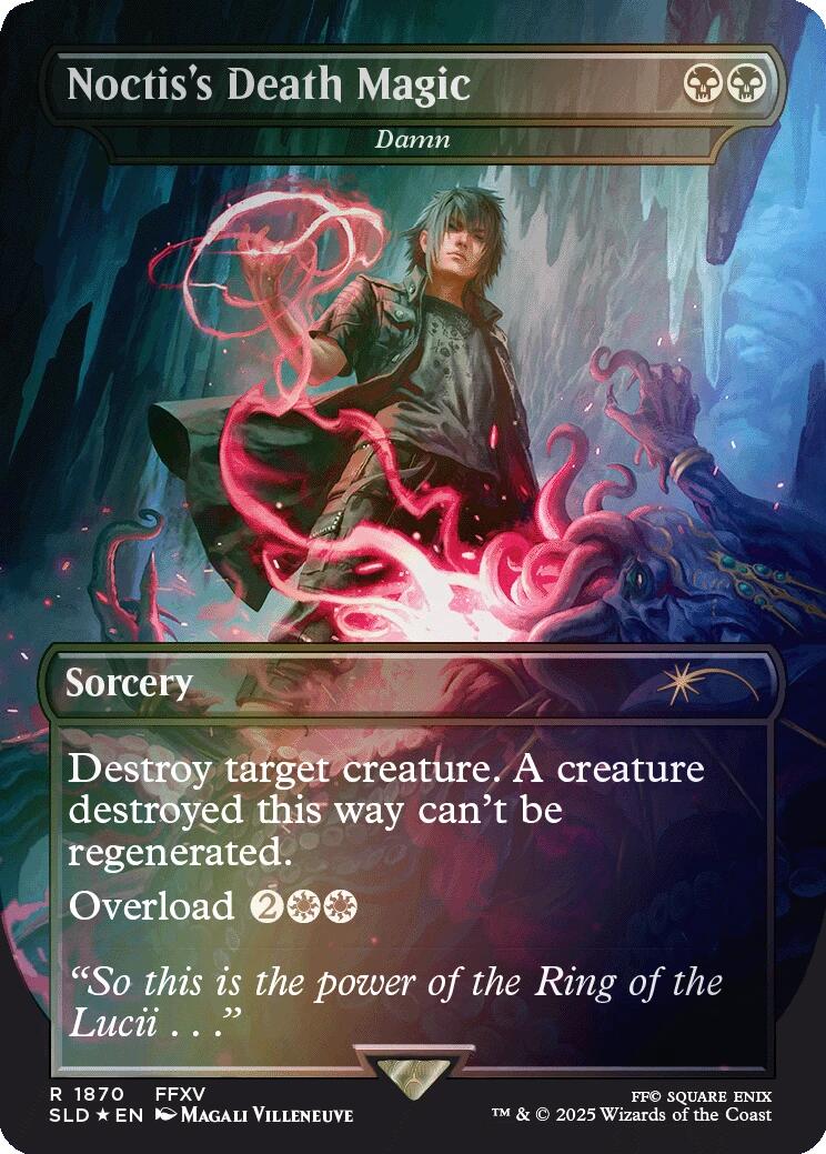Noctis's Death Magic - Damn (Rainbow Foil) [Secret Lair Drop Series] | Gear Gaming Fayetteville