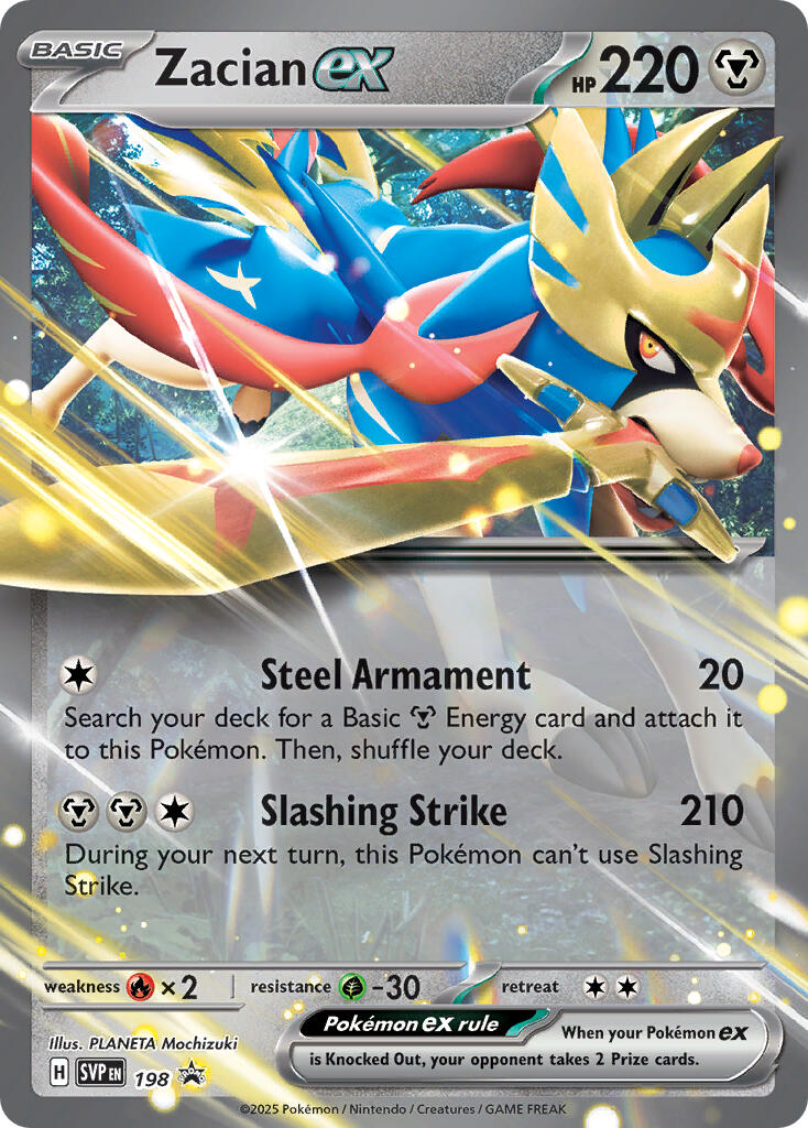 Zacian ex (198) [Scarlet & Violet: Black Star Promos] | Gear Gaming Fayetteville