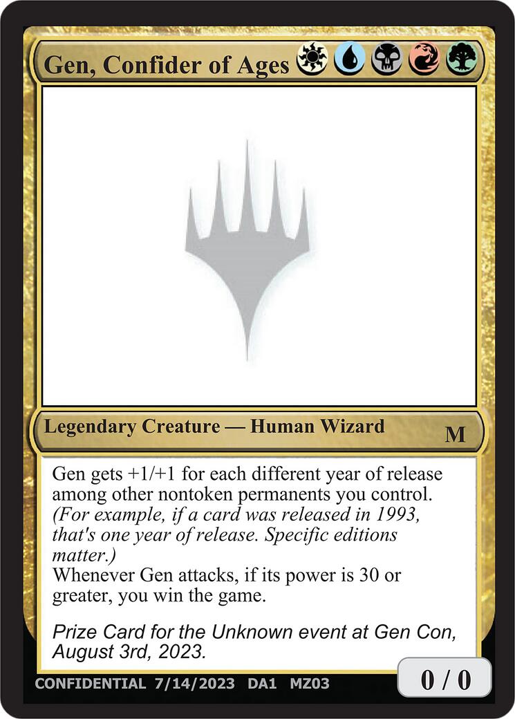 Gen, Confider of Ages [Mystery Booster] | Gear Gaming Fayetteville