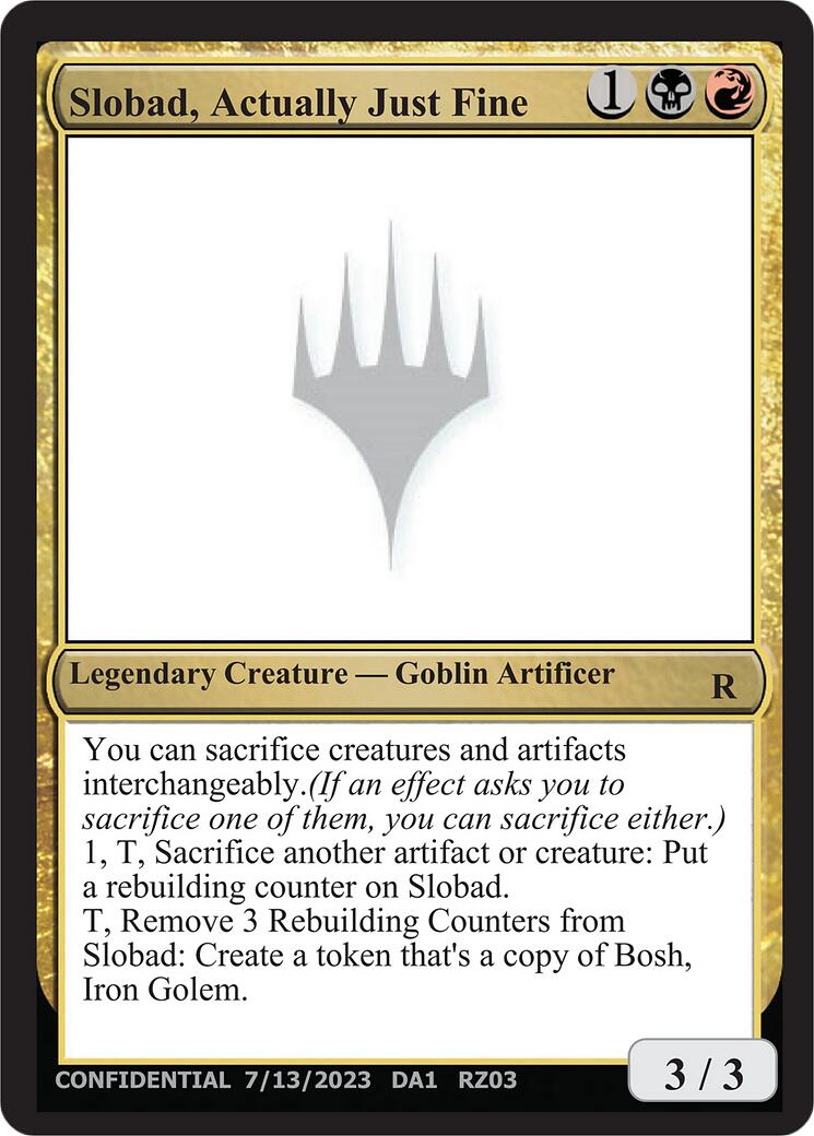 Slobad, Actually Just Fine [Mystery Booster] | Gear Gaming Fayetteville