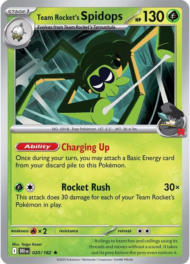 Team Rocket's Spidops (020/182) [Scarlet & Violet: Destined Rivals] | Gear Gaming Fayetteville