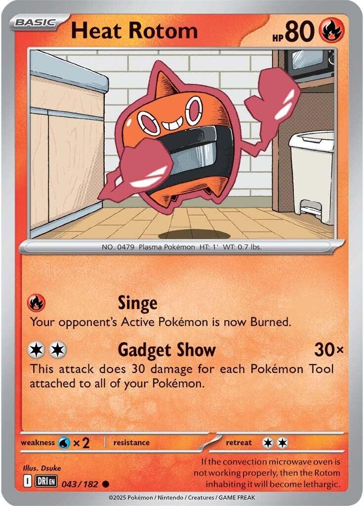 Heat Rotom (043/182) [Scarlet & Violet: Destined Rivals] | Gear Gaming Fayetteville