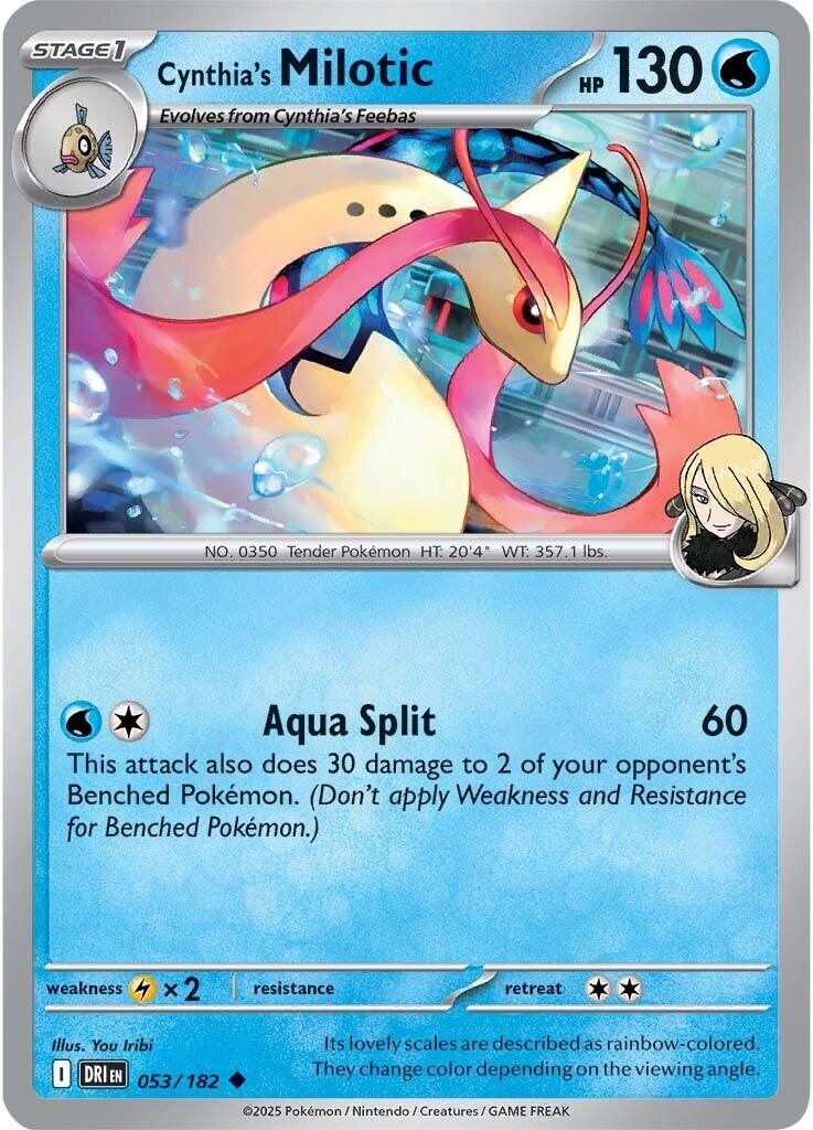 Cynthia's Milotic (053/182) [Scarlet & Violet: Destined Rivals] | Gear Gaming Fayetteville