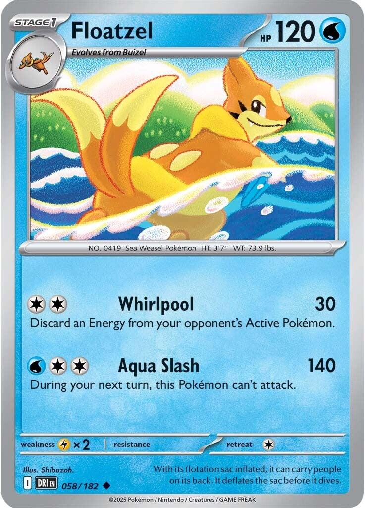 Floatzel (058/182) [Scarlet & Violet: Destined Rivals] | Gear Gaming Fayetteville