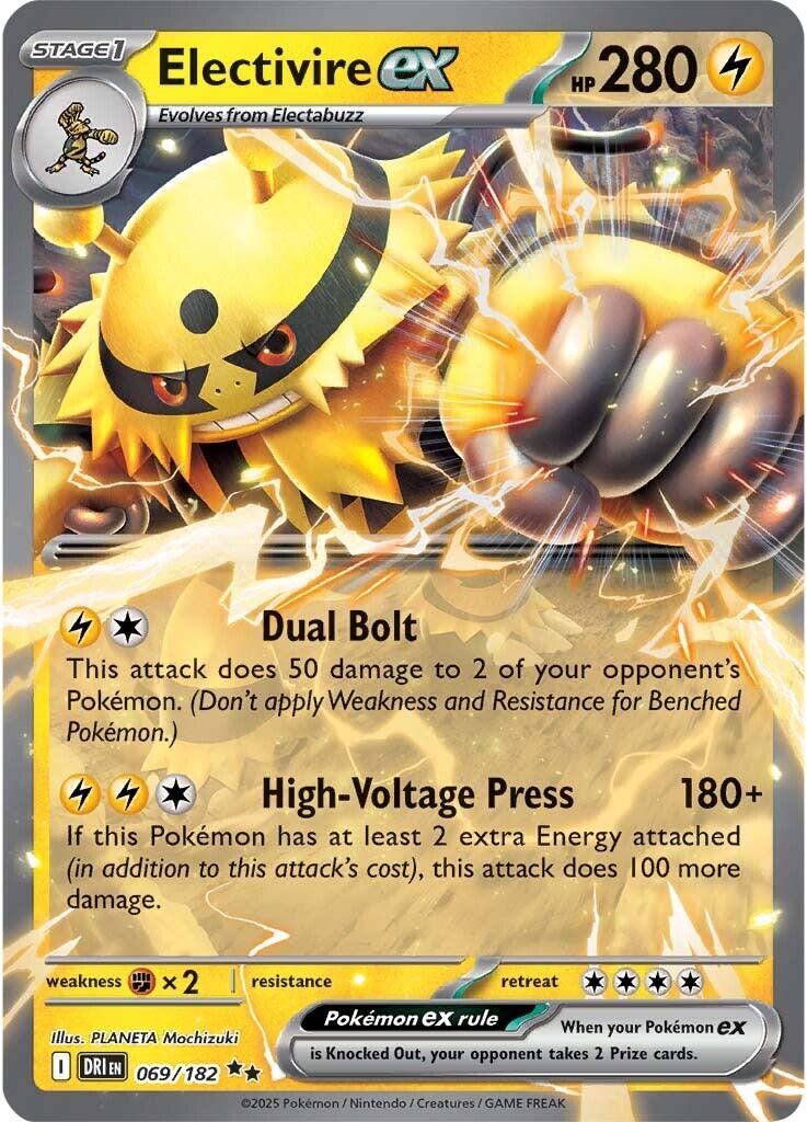 Electivire ex (069/182) [Scarlet & Violet: Destined Rivals] | Gear Gaming Fayetteville