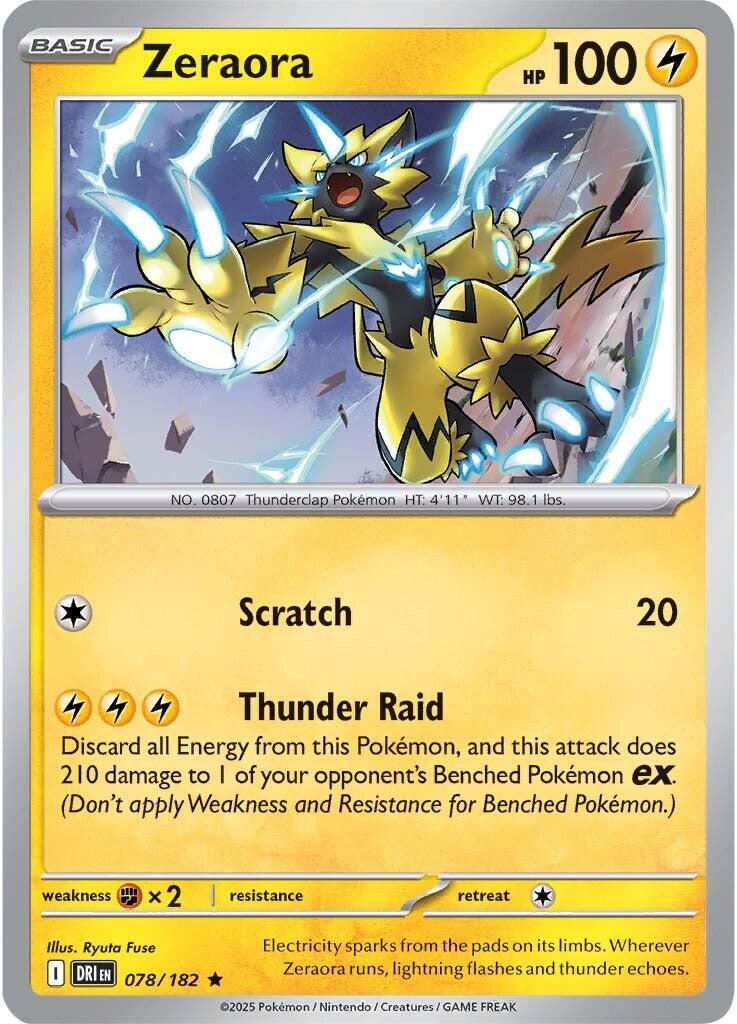 Zeraora (078/182) [Scarlet & Violet: Destined Rivals] | Gear Gaming Fayetteville