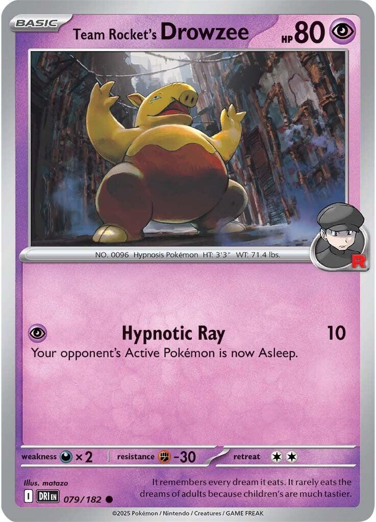 Team Rocket's Drowzee (079/182) [Scarlet & Violet: Destined Rivals] | Gear Gaming Fayetteville