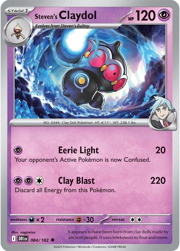 Steven's Claydol (084/182) [Scarlet & Violet: Destined Rivals] | Gear Gaming Fayetteville