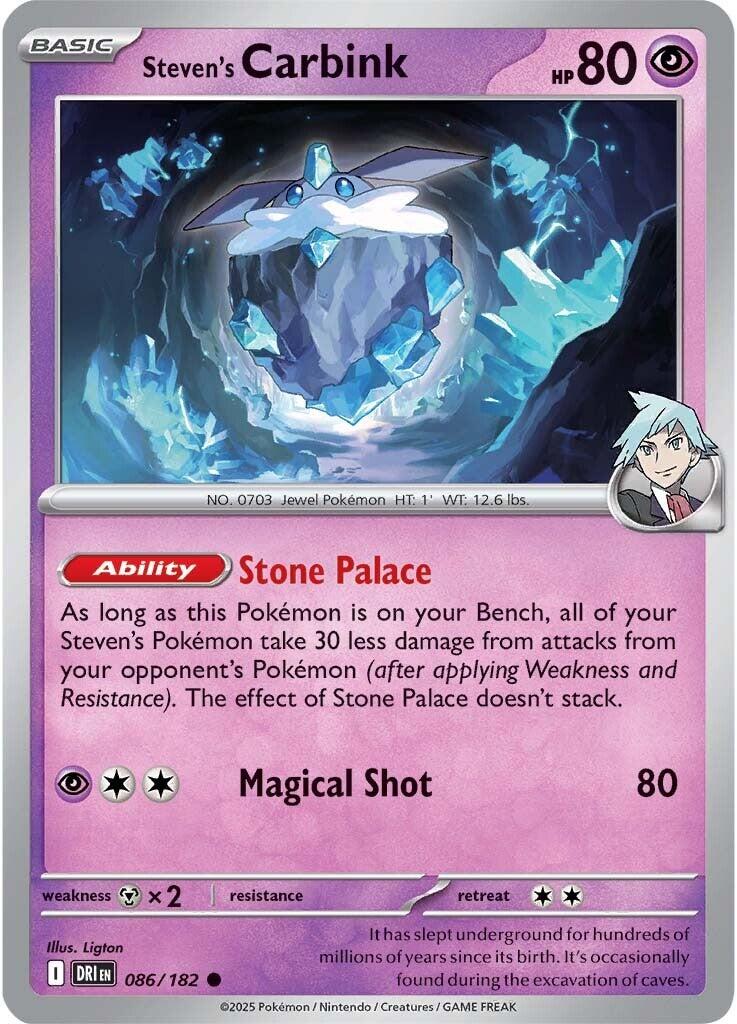 Steven's Carbink (086/182) [Scarlet & Violet: Destined Rivals] | Gear Gaming Fayetteville