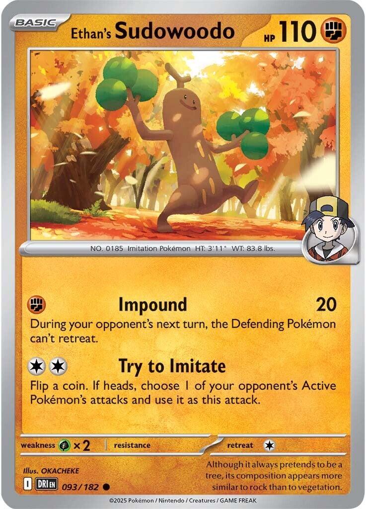 Ethan's Sudowoodo (093/182) [Scarlet & Violet: Destined Rivals] | Gear Gaming Fayetteville