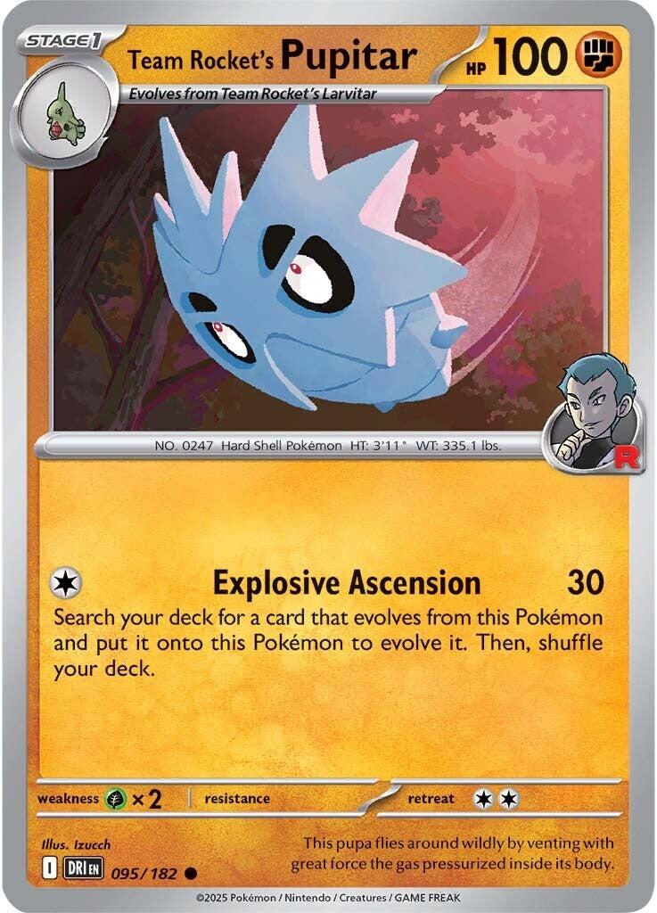 Team Rocket's Pupitar (095/182) [Scarlet & Violet: Destined Rivals] | Gear Gaming Fayetteville