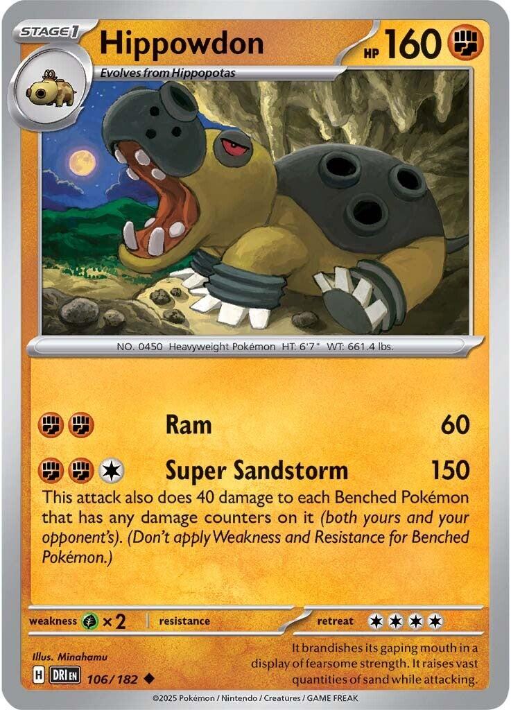 Hippowdon (106/182) [Scarlet & Violet: Destined Rivals] | Gear Gaming Fayetteville