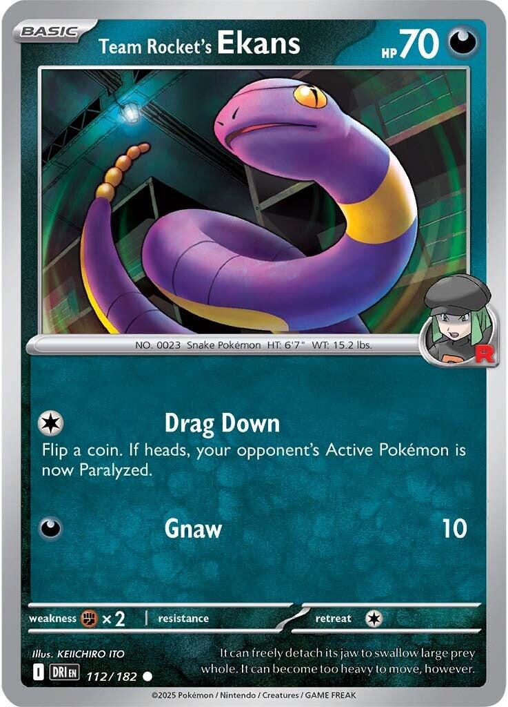 Team Rocket's Ekans (112/182) [Scarlet & Violet: Destined Rivals] | Gear Gaming Fayetteville