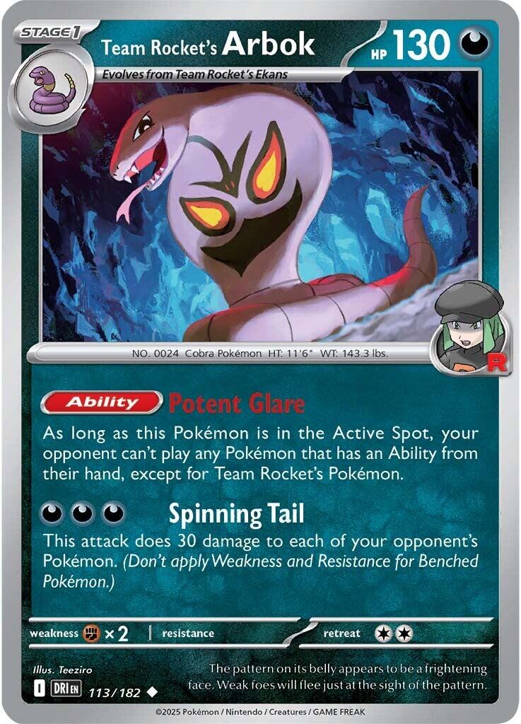 Team Rocket's Arbok (113/182) [Scarlet & Violet: Destined Rivals] | Gear Gaming Fayetteville