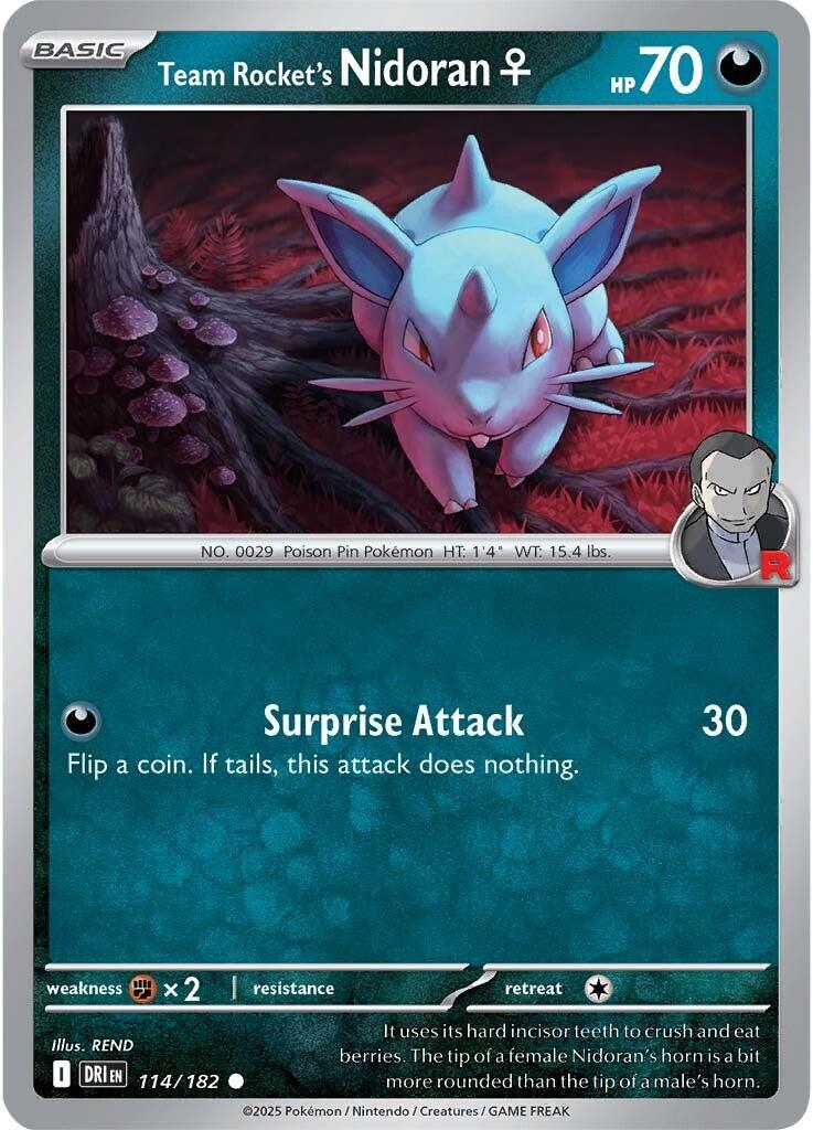 Team Rocket's Nidoran (114/182) [Scarlet & Violet: Destined Rivals] | Gear Gaming Fayetteville
