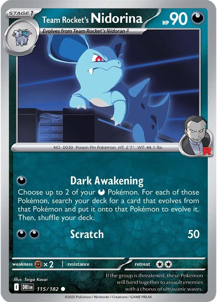 Team Rocket's Nidorina (115/182) [Scarlet & Violet: Destined Rivals] | Gear Gaming Fayetteville