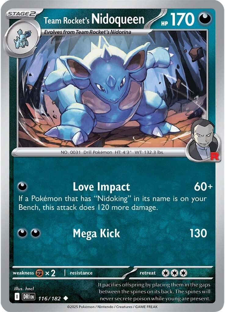 Team Rocket's Nidoqueen (116/182) [Scarlet & Violet: Destined Rivals] | Gear Gaming Fayetteville