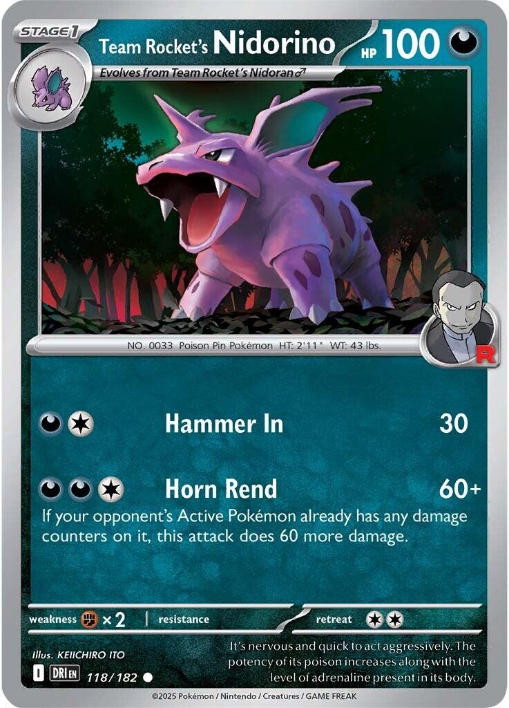 Team Rocket's Nidorino (118/182) [Scarlet & Violet: Destined Rivals] | Gear Gaming Fayetteville