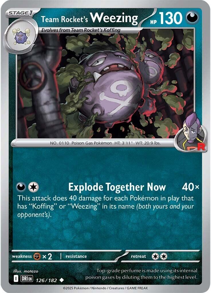 Team Rocket's Weezing (126/182) [Scarlet & Violet: Destined Rivals] | Gear Gaming Fayetteville