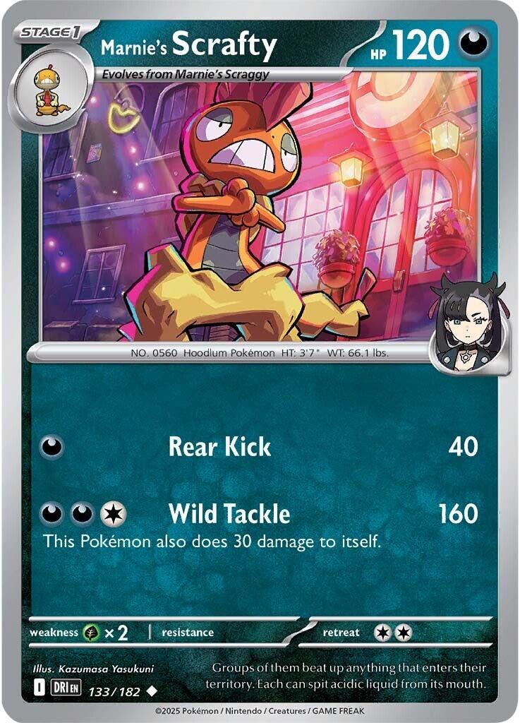 Marnie's Scrafty (133/182) [Scarlet & Violet: Destined Rivals] | Gear Gaming Fayetteville
