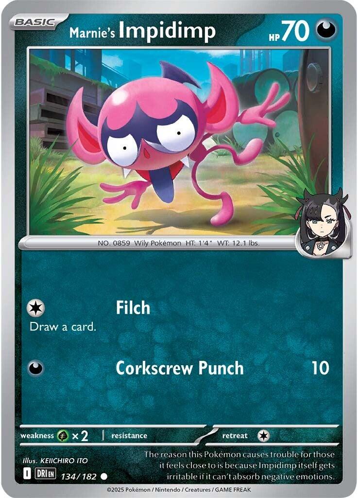 Marnie's Impidimp (134/182) [Scarlet & Violet: Destined Rivals] | Gear Gaming Fayetteville