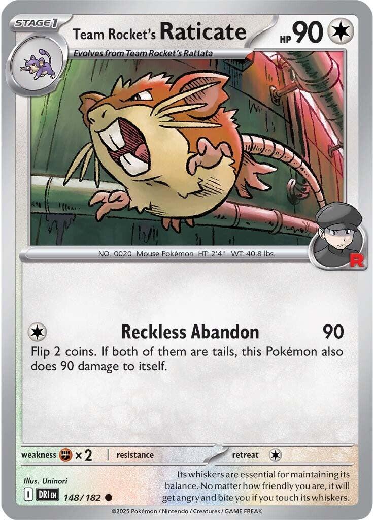 Team Rocket's Raticate (148/182) [Scarlet & Violet: Destined Rivals] | Gear Gaming Fayetteville