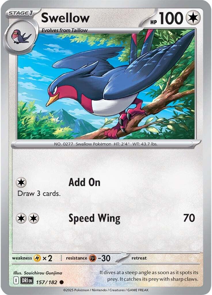 Swellow (157/182) [Scarlet & Violet: Destined Rivals] | Gear Gaming Fayetteville