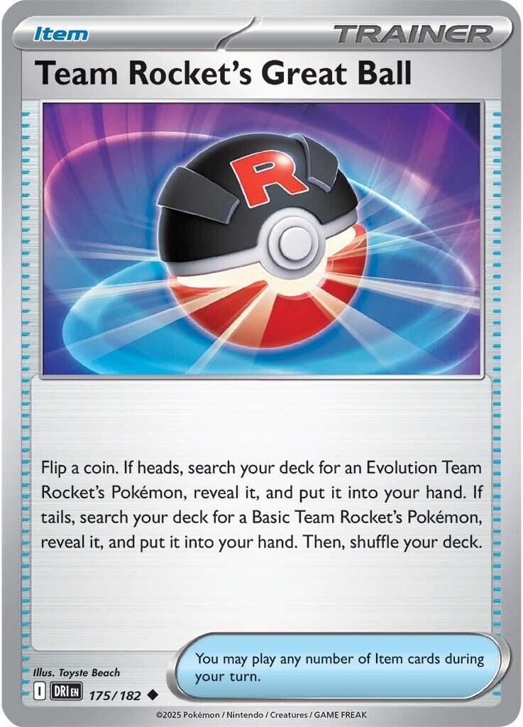 Team Rocket's Great Ball (175/182) [Scarlet & Violet: Destined Rivals] | Gear Gaming Fayetteville