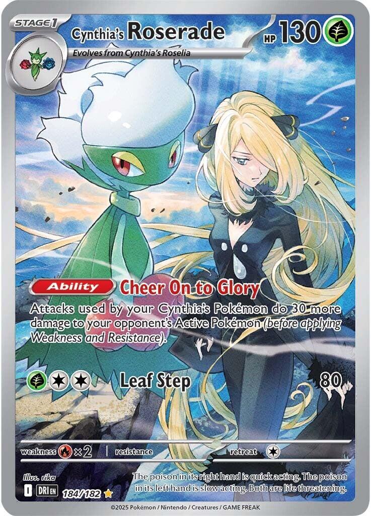 Cynthia's Roserade (184/182) [Scarlet & Violet: Destined Rivals] | Gear Gaming Fayetteville