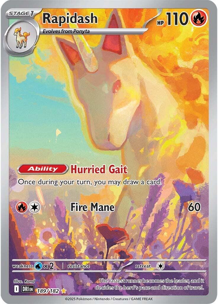Rapidash (189/182) [Scarlet & Violet: Destined Rivals] | Gear Gaming Fayetteville