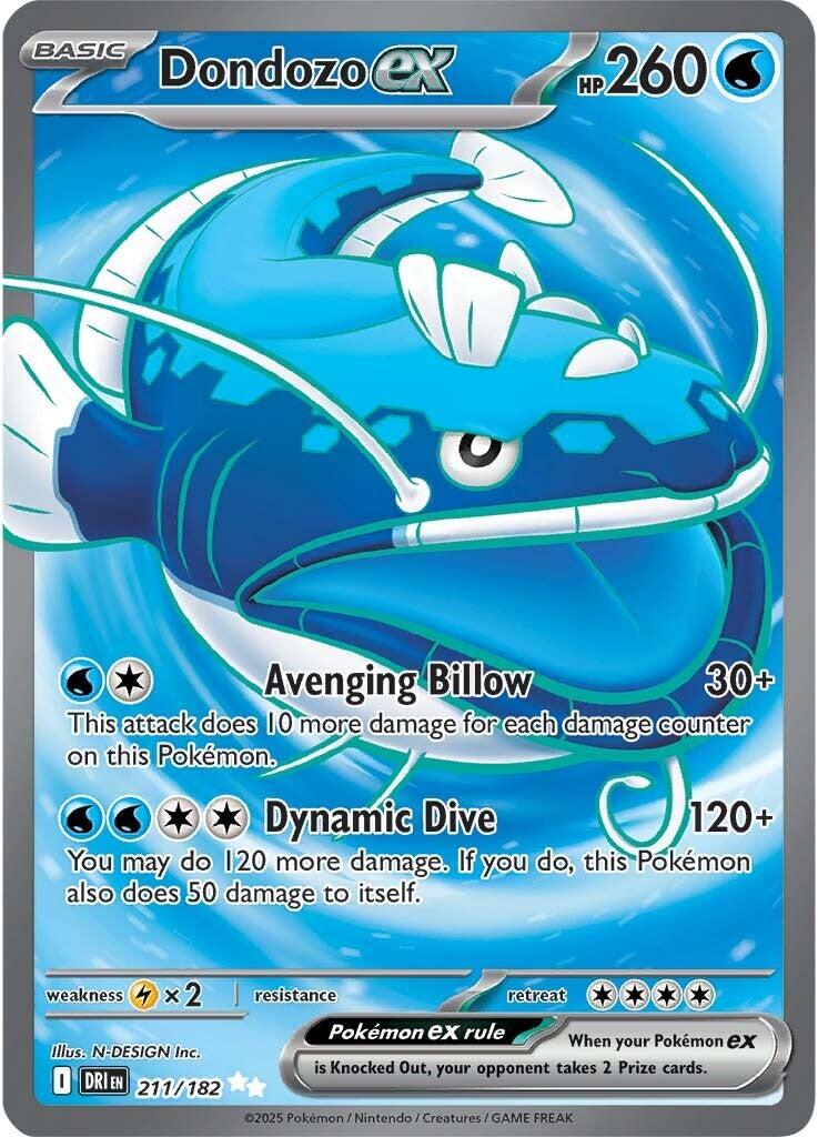 Dondozo ex (211/182) [Scarlet & Violet: Destined Rivals] | Gear Gaming Fayetteville