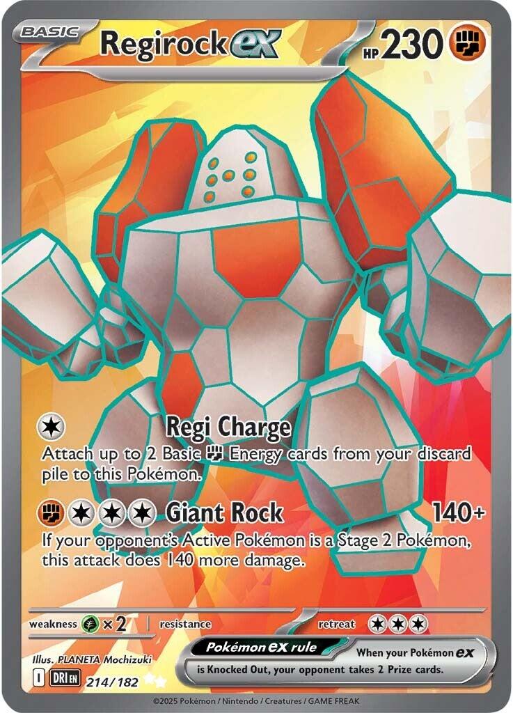Regirock ex (214/182) [Scarlet & Violet: Destined Rivals] | Gear Gaming Fayetteville