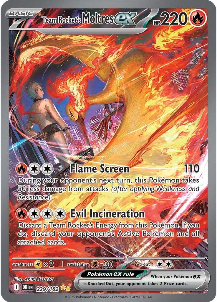 Team Rocket's Moltres ex (229/182) [Scarlet & Violet: Destined Rivals] | Gear Gaming Fayetteville