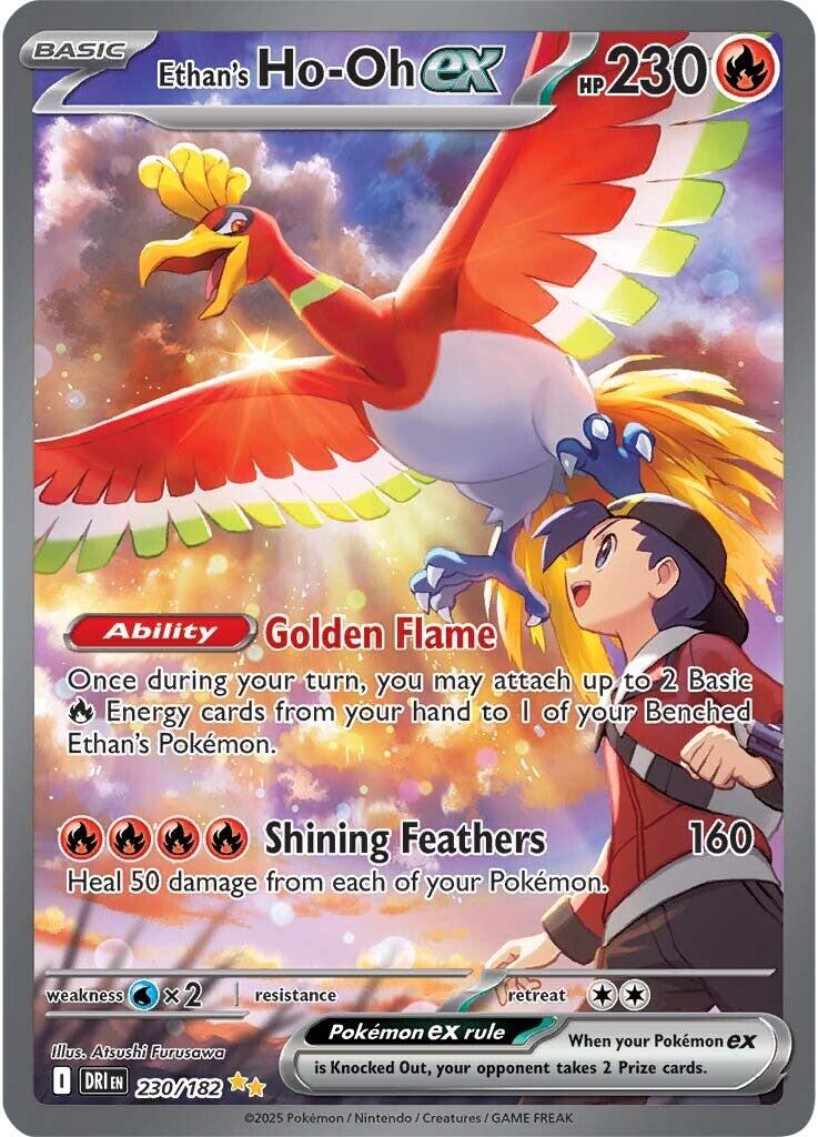 Ethan's Ho-Oh ex (230/182) [Scarlet & Violet: Destined Rivals] | Gear Gaming Fayetteville