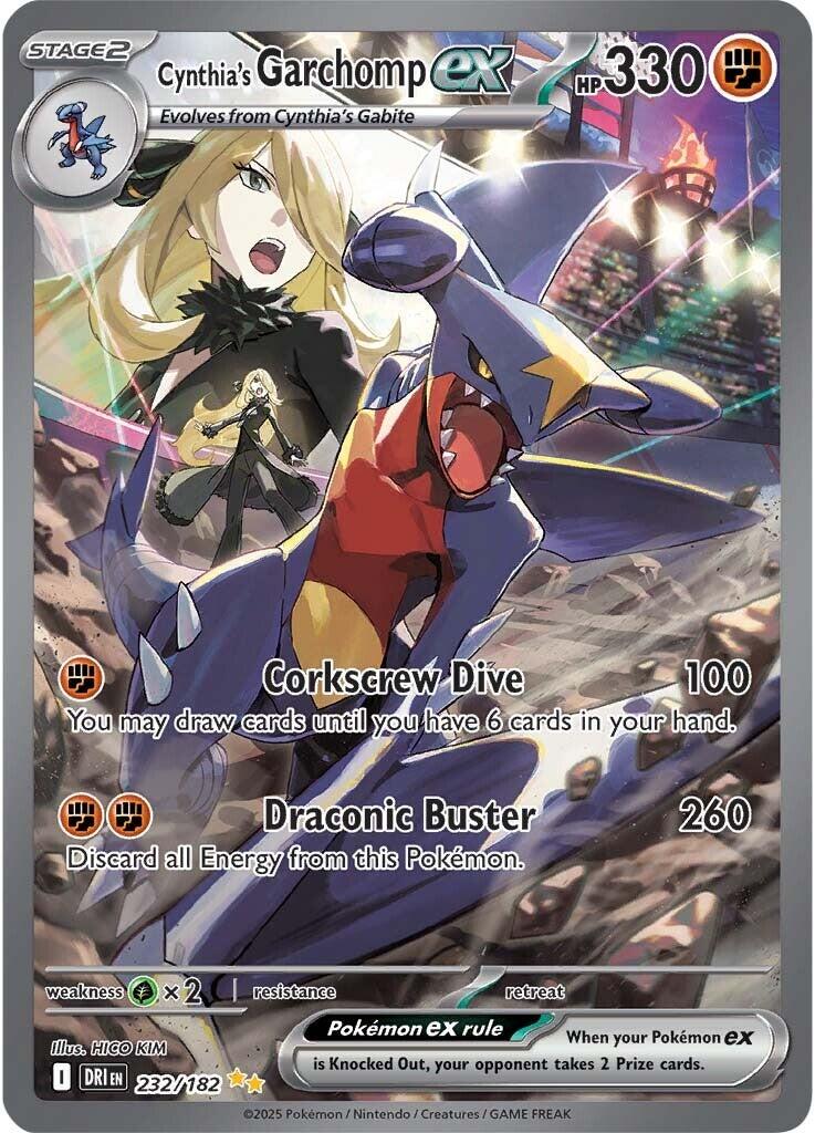 Cynthia's Garchomp ex (232/182) [Scarlet & Violet: Destined Rivals] | Gear Gaming Fayetteville