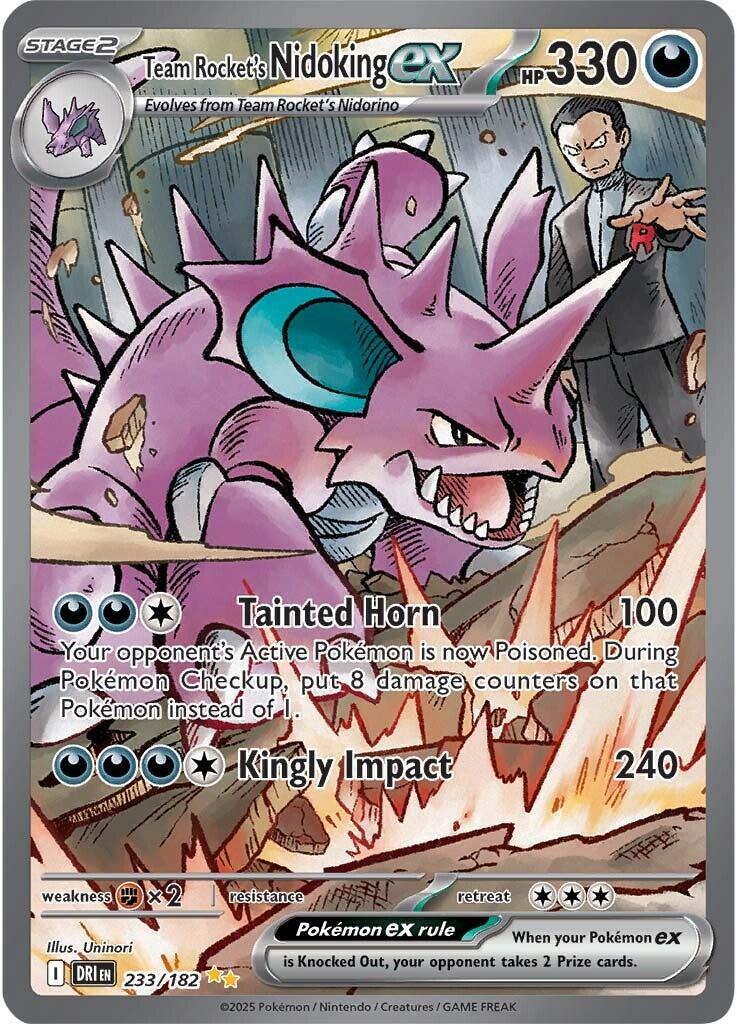 Team Rocket's Nidoking ex (233/182) [Scarlet & Violet: Destined Rivals] | Gear Gaming Fayetteville