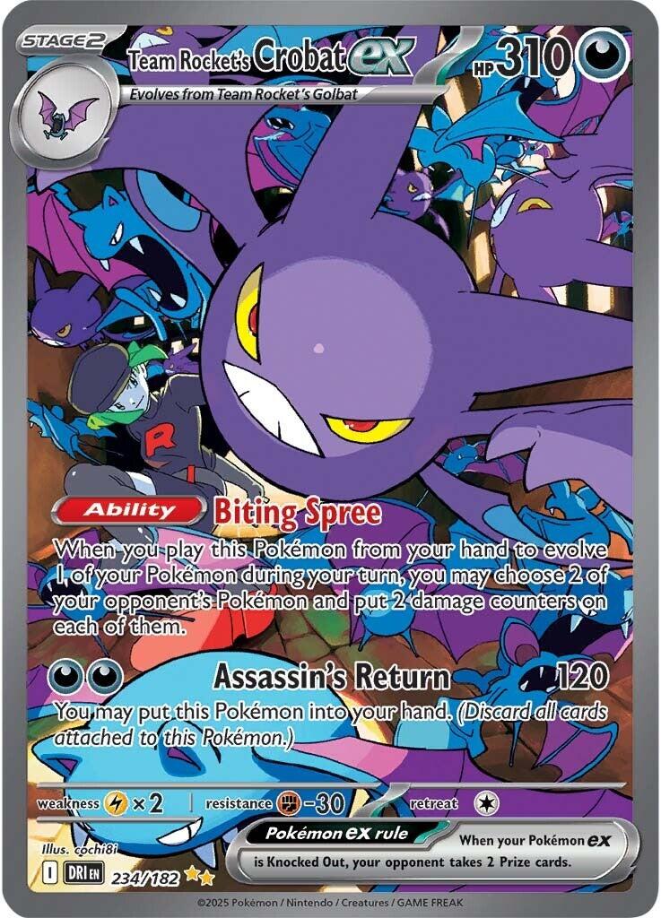 Team Rocket's Crobat ex (234/182) [Scarlet & Violet: Destined Rivals] | Gear Gaming Fayetteville