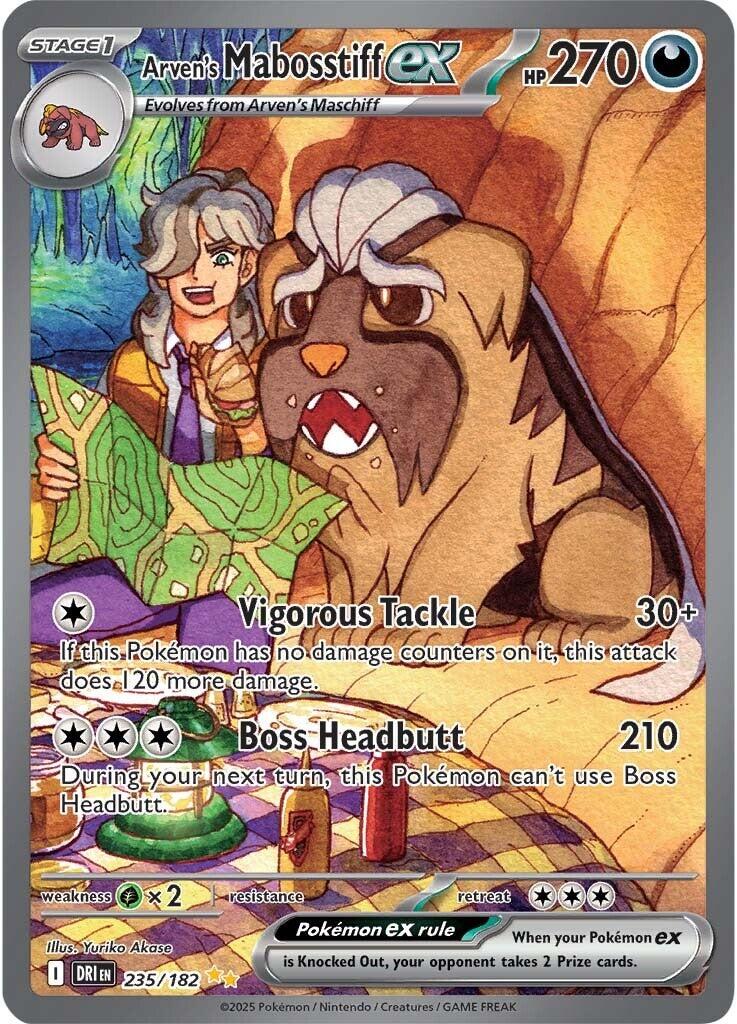 Arven's Mabosstiff ex (235/182) [Scarlet & Violet: Destined Rivals] | Gear Gaming Fayetteville