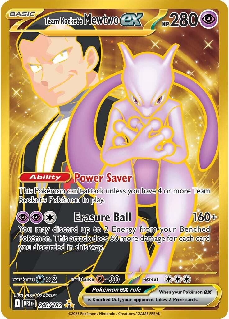Team Rocket's Mewtwo ex (240/182) [Scarlet & Violet: Destined Rivals] | Gear Gaming Fayetteville