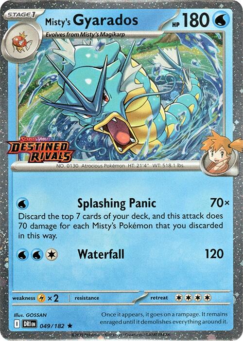 Misty's Gyarados (049/182) (Destined Rivals Stamp) [Scarlet & Violet: Destined Rivals] | Gear Gaming Fayetteville