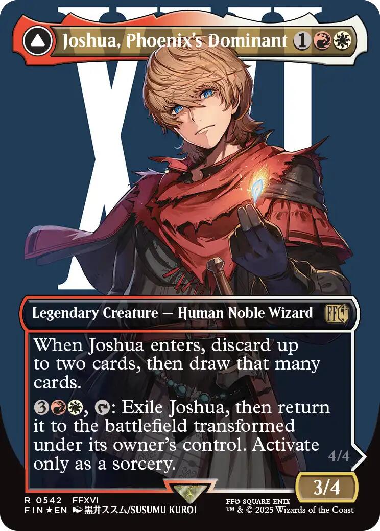 Joshua, Phoenix's Dominant (Borderless) (Surge Foil) [FINAL FANTASY] | Gear Gaming Fayetteville