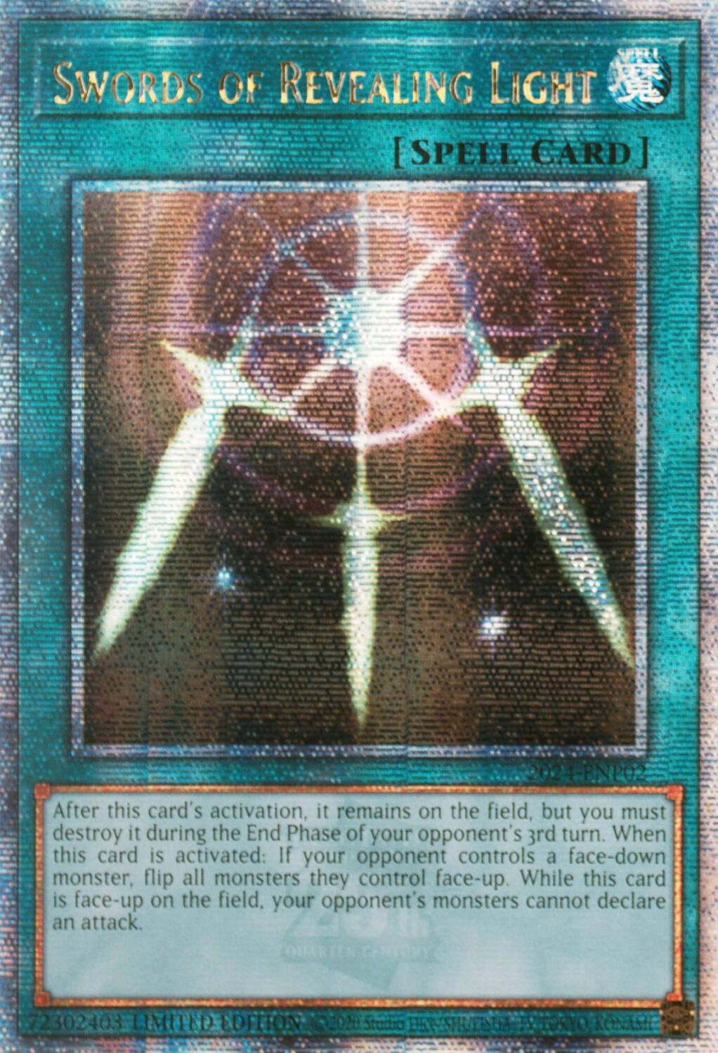 Swords of Revealing Light [2024-ENP02] Quarter Century Secret Rare | Gear Gaming Fayetteville