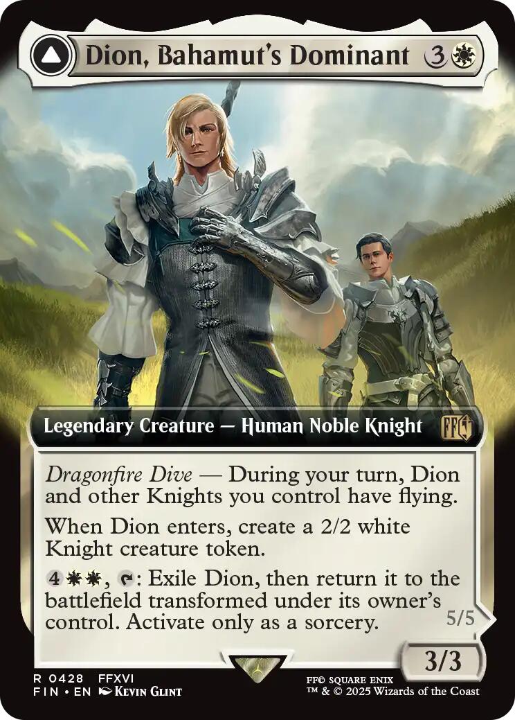 Dion, Bahamut's Dominant // Bahamut, Warden of Light (Extended Art) [FINAL FANTASY] | Gear Gaming Fayetteville