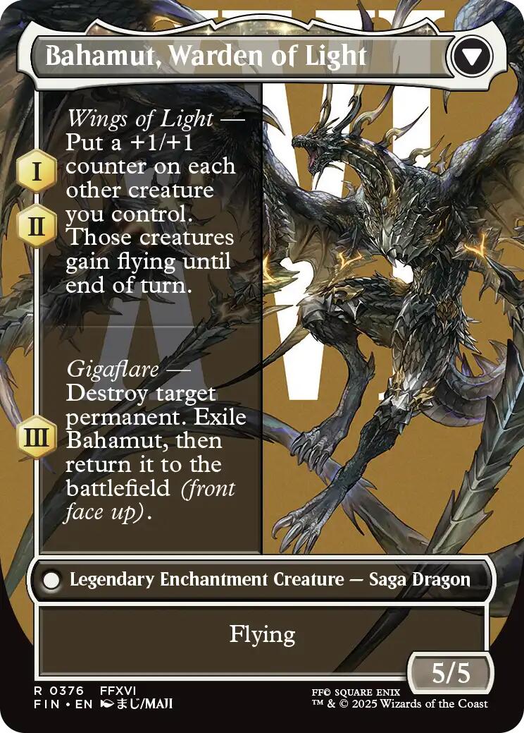 Dion, Bahamut's Dominant // Bahamut, Warden of Light (Borderless) [FINAL FANTASY] | Gear Gaming Fayetteville