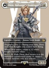 Dion, Bahamut's Dominant // Bahamut, Warden of Light (Borderless) (Surge Foil) [FINAL FANTASY] | Gear Gaming Fayetteville