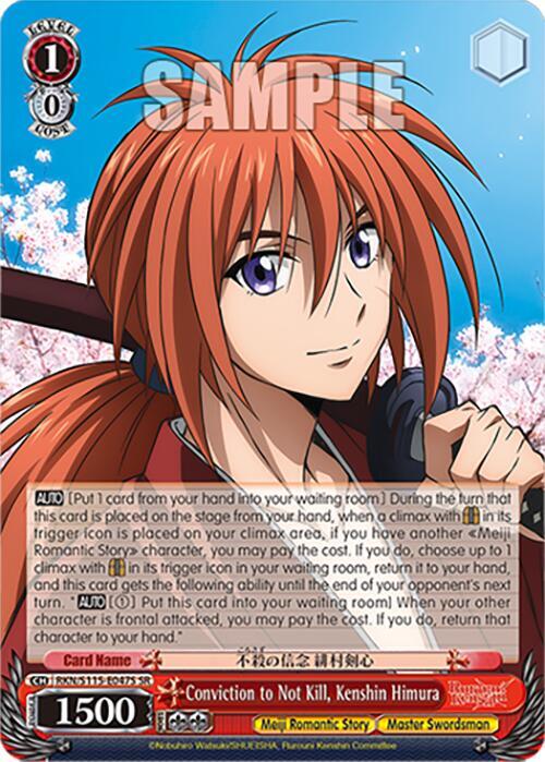 Conviction to Not Kill, Kenshin Himura (SR) - [Rurouni Kenshin] | Gear Gaming Fayetteville